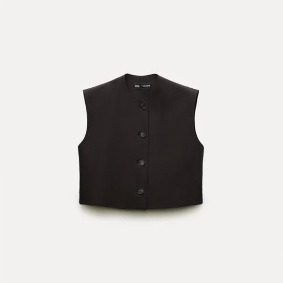 Zara ZW Collection Waistcoat Top L - Picture 2 of 13